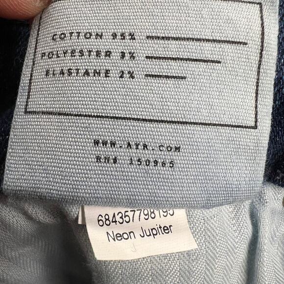 AYR The Riser Skinny High Rise Ankle Jeans Raw Hem Neon Jupiter Wash Size 27 - Picture 8 of 16